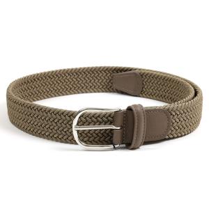 美品　アンダーソンズ メッシュベルト　80 イタリア製 Anderson's アンダーソンズ メッシュベルト 牛革 イタリア製