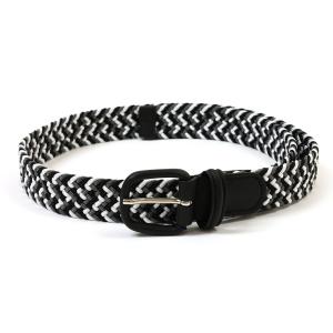 アンダーソンズ ラバーメッシュベルト リアルクロコ革巻きバックル