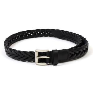 アンダーソンズ ラバーメッシュベルト リアルクロコ革巻きバックル