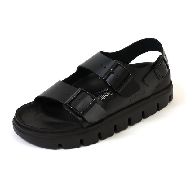 ビルケンシュトック　パピリオ　ミラノ　チャンキー　EXQ　ナロー　ブラック　BIRKENSTOCK　...