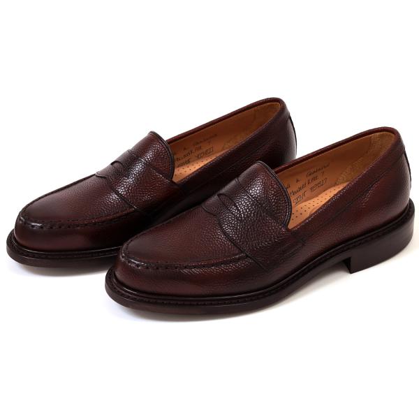 ジョセフ　チーニー　コインローファー　ハワード　バーガンディ　グレインカーフ　JOSEPH　CHEA...