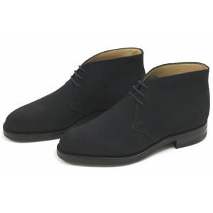 クロケット＆ジョーンズ チャッカブーツ アップトン ブラックカーフ