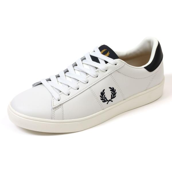 フレッドペリー　レザースニーカー　スペンサーレザー　ポーセリン　FRED　PERRY　SPENCER...