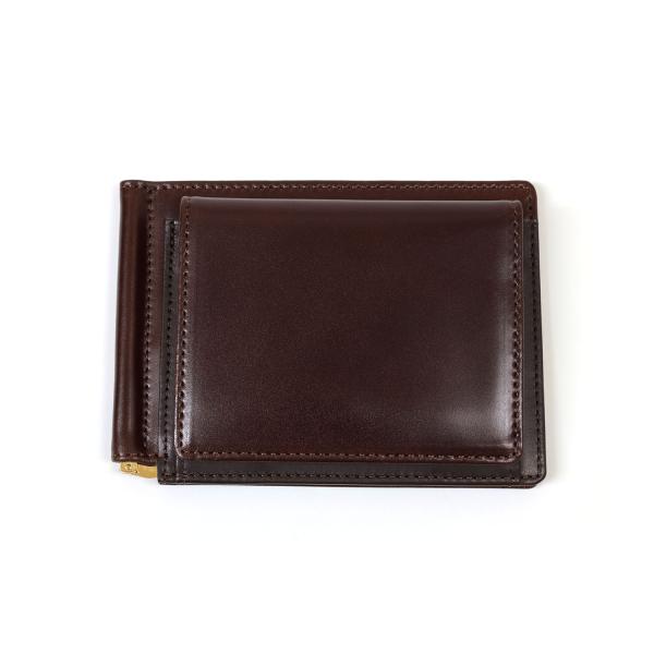グレンロイヤル　マネークリップ　コードバン　バーガンディ　GLENROYAL　MONEY CLIP　...