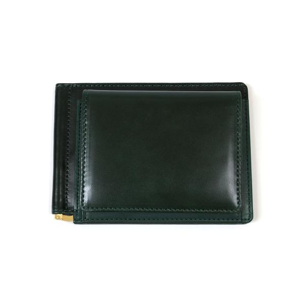 グレンロイヤル　マネークリップ　コードバン　ダークグリーン　GLENROYAL　MONEY CLIP...