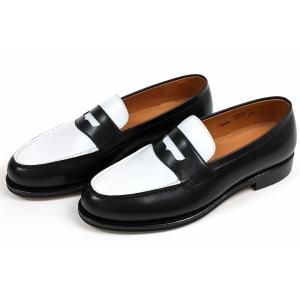 ローク タッセルローファー ブライトン ブラック ガラスレザー（Loake