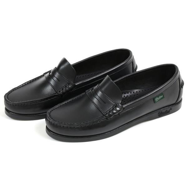 【WOMEN】パラブーツ　ローファー　コローＦ　ブラック　（Paraboot　CORAUX　F/MA...