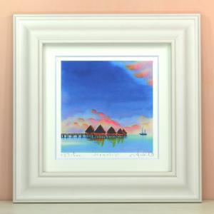 のはら 栗乃木ハルミ (くりのきはるみ) Sサイズ 絵 絵画 水彩画 風景画