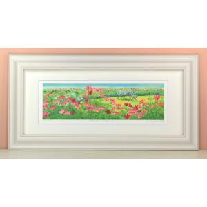武者小路実篤 絵画（色紙額） 共に咲く喜び : 掛け軸・絵画の専門店