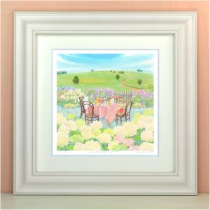 小山敬三「紅浅間」リトグラフ 12号級大判 真作保証 限定50部 希少