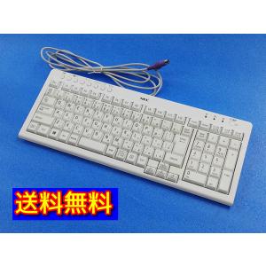 【送料無料】NEC キーボード PS/2端子 有線 [KB-1807] ホワイト (管理コードU139yY80)｜cristar