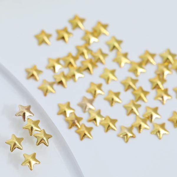 レジンメタルパーツ 封入材 星形 ミニ マイクロ スター ネイルアート UV-LEDレジン デコ 封...