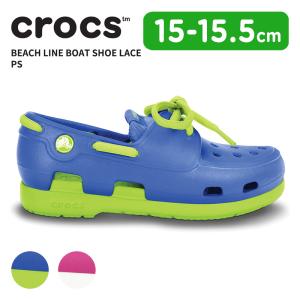 クロックス キッズ CROCS シューズ スニーカー ビーチライン ボート シュー レース PS 子供 ベビー サボ 15915[C]