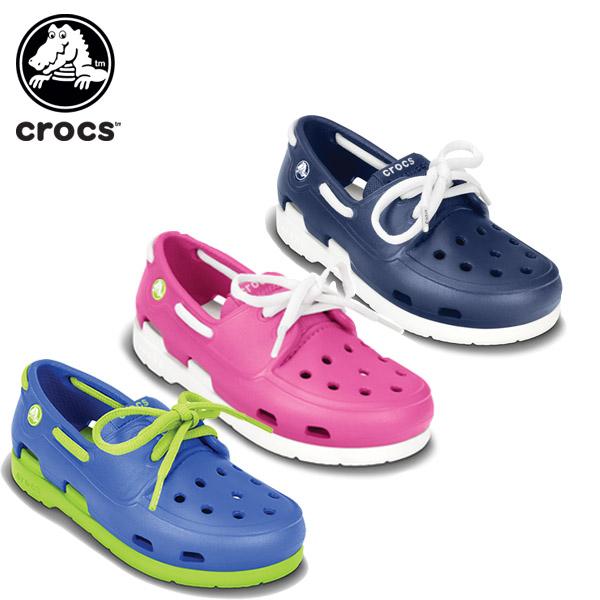 クロックス crocs ビーチライン ボート シュー レース PS beach line boat ...