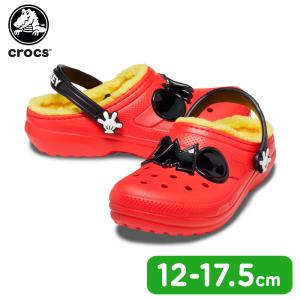 クロックス crocs クラシック ラインド ディズニー ミッキー マウス クロッグ トドラー classic lined Disney Mickey Mouse t キッズ サンダル ボア[C/A][S]｜crohas