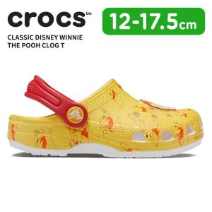 [B]クロックス キッズ サンダル CROCS クラシック ディズニー ウィニーザ プー クロッグ トドラー ホワイト/マルチ 208358-94s