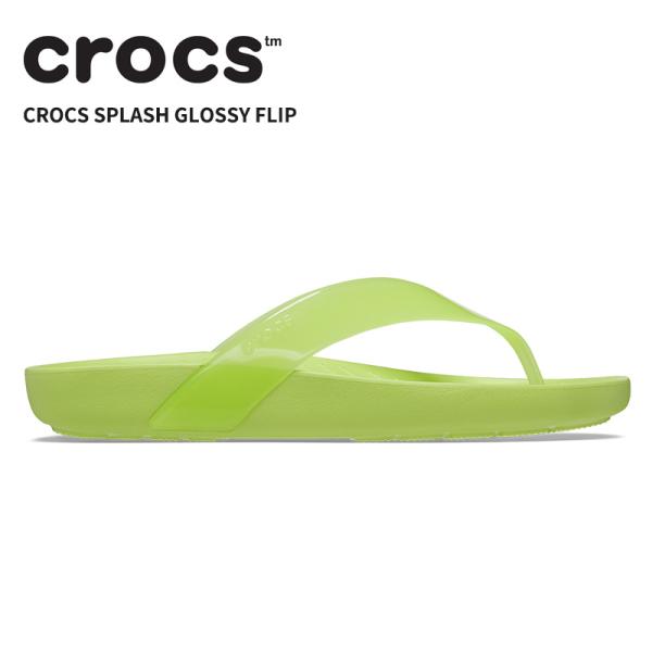 [B]クロックス レディース サンダル CROCS スプラッシュ グロッシー フリップ Crocs ...