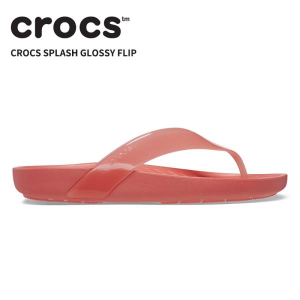 [B]クロックス レディース サンダル CROCS スプラッシュ グロッシー フリップ Crocs ...