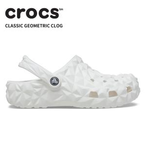 [B]クロックス メンズ レディース サンダル CROCS クラシック ジオメトリック クロッグ Classic Geometric Clog ホワイト 209563-100