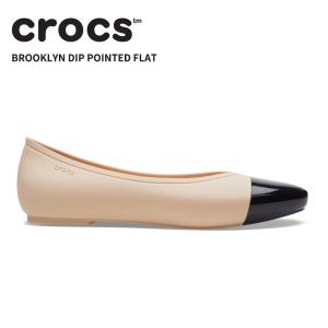 [B]クロックス レディース サンダル CROCS ブルックリン ディップ ポインテッド フラット Brooklyn Dip Pointed Flat シイタケ 210321-2ds