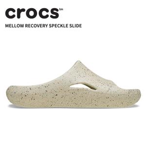 [B]クロックス メンズ レディース サンダル CROCS メロウ リカバリー スペックルド スライド Mellow Recovery Speckle Slide サンドストーン 211601-0lh