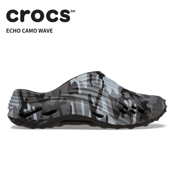 [B]クロックス メンズ レディース サンダル CROCS エコー カモ ウェーブ Echo Cam...