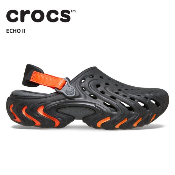 [B]クロックス メンズ レディース サンダル CROCS エコー ツー Echo II オレンジバ...
