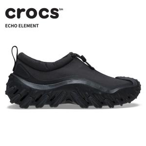 [B]クロックス メンズ レディース スニーカー CROCS エコー エレメント Echo Element ブラック/ブラック 213455-060