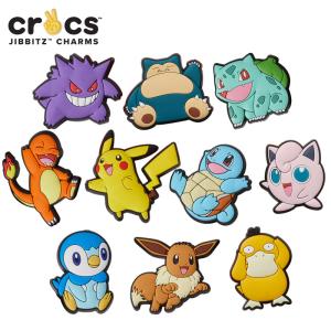 ジビッツ jibbitz ポケットモンスター pokemon クロックス シューズアクセサリー キャラクター ポケモン ピカチュウ イーブイ[YEL]｜crohas