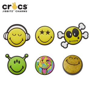 クロックス CROCS ジビッツ jibbitz シューズアクセサリー スマイリーブランド Smiley Brand [YEL][C][jbc-smiley]
