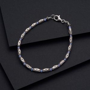 カレン 族 シルバー チェーン 革紐 ブレスレット アンクレット メンズ