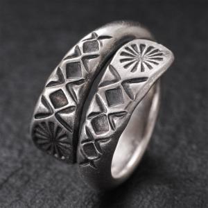 カレン 族 シルバー リング 11号〜21号 フリーサイズ 指輪 幅広 極太