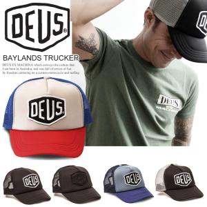 【SALE】DEUS EX MACHINA デウスエクスマキナ BAYLANDS TRUCKER メッシュキャップ 帽子 メンズ NYスタイル サーフ セレブ愛用 ロゴ DMS07875 el-l-deus-3