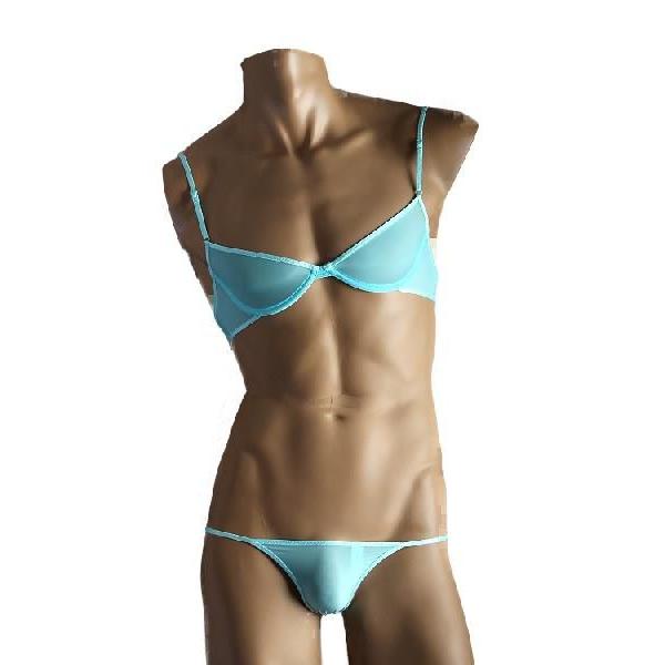 ビキニブリーフ レディース ブラセット TM Ecstasy シームレスブラ &amp; メンズTバックセッ...