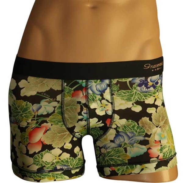 グレイブボールト ボクサーパンツ GRAVEVAULT 千總 秋海棠 ショートボクサー S,M,L