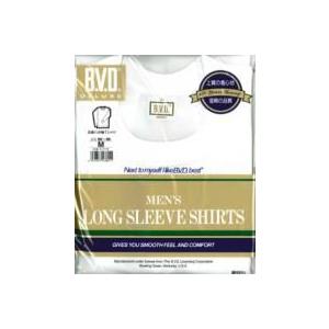 BVD Tシャツ シルケット加工デラックス丸首8分袖Tシャツ S,M,L
