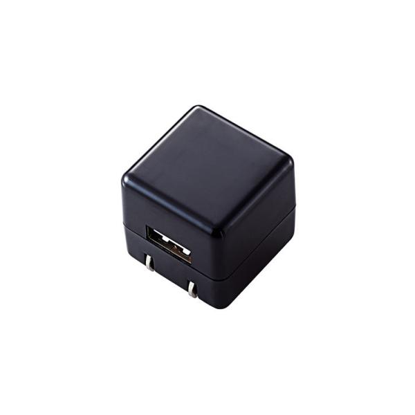 エレコム オーディオ用AC充電器 CUBE 1A出力 USB1ポート ブラック AVA-ACUAN0...