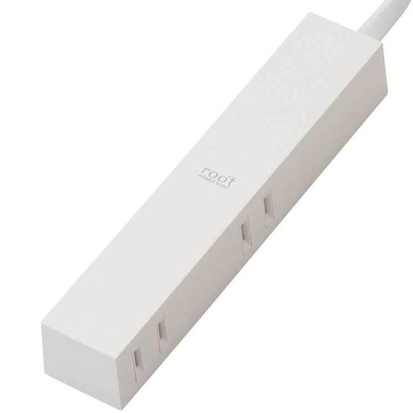 エレコム デザインタップ roo’t 4個口 1.5m ホワイト ELECOM