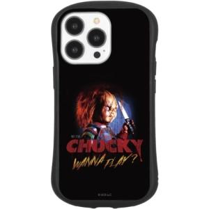 CHUCKY iPhone 13 Pro 対応 ハイブリッドガラスケース ロゴ
