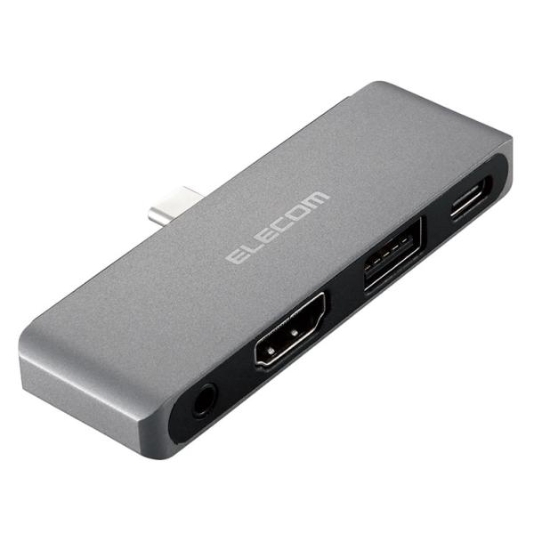 Type C ドッキングステーション ハブ 4-in-1 PD 55W出力 USB-C×1 USB-...