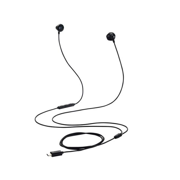 タイプC イヤホン 有線 マイク付き セミオープン型 断線しにくい高耐久 通話対応 音量調整 【 U...