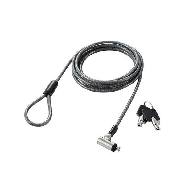 エレコム セキュリティワイヤー シリンダー錠 シリンダーサイズ直径11mm ELECOM