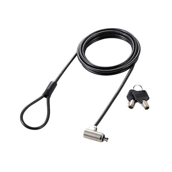 エレコム セキュリティワイヤー シリンダー錠 シリンダーサイズ直径12mm ELECOM