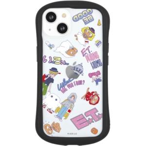 E.T. iPhone 13 対応 ハイブリッドクリアケース 総柄
