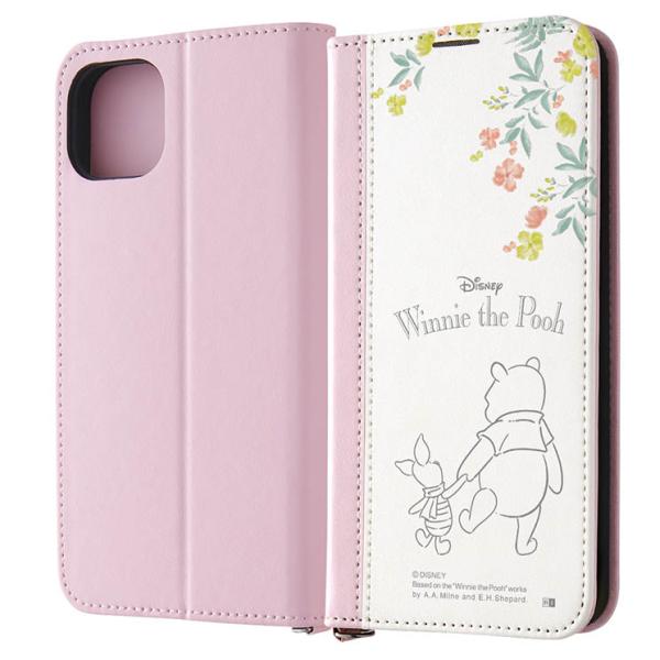 iPhone15Plus ケース 手帳型 ディズニー プーさん ノート デザイン ピグレット カード...