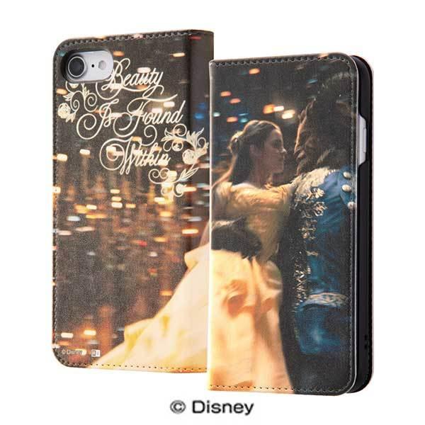 iPhone SE(第2世代) 8 7 手帳型ケース ディズニー 美女と野獣BL カバー カードポケ...