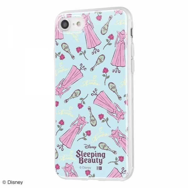 iPhone SE(第2世代) 8 7 TPUケース+背面パネル ディズニー 眠れる森の美女 カバー...