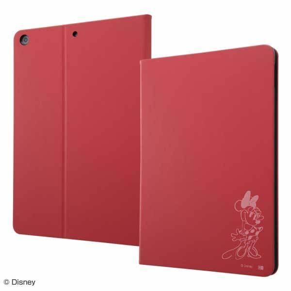 iPad 10.2インチ 第7世代 手帳型ケース ディズニー ミニーマウス レザーカバー 薄型 軽量...