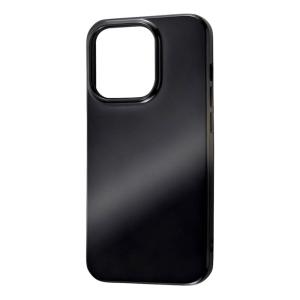 iPhone 14Pro スマホ ケース カバー ミラー MIRROR 鏡 ブラック 耐衝撃 頑丈 丈夫 ストラップホールの商品画像