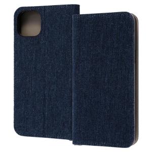 iPhone 14Plus 手帳型 スマホ ケース カバー Denim デニム インディゴ ブルー 耐衝撃 カード ポケット スタンドの商品画像